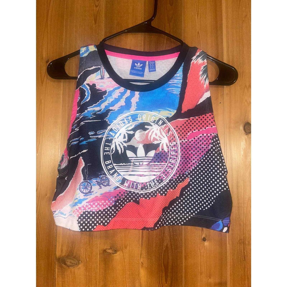 Adidas Women's Cropped T-Shirt Size Large